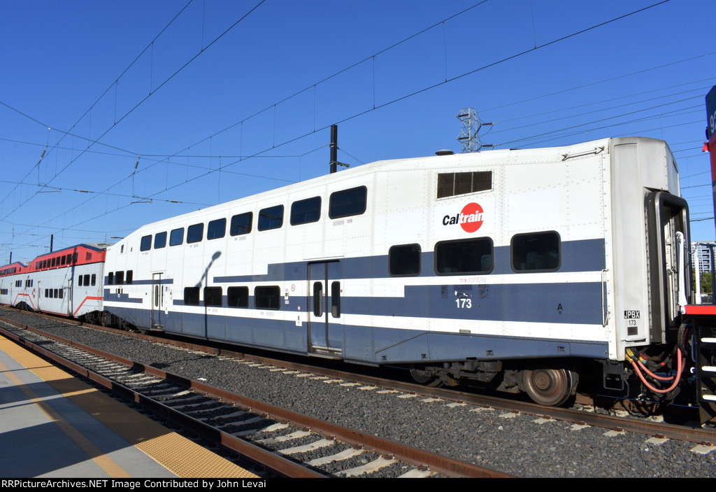 former Metrolink Bombardier Bilevel Car on Caltrain # 814 at SJC